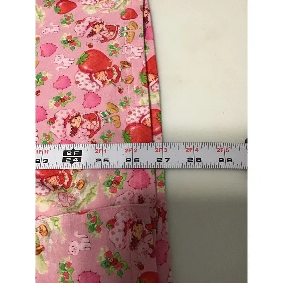 Strawberry Shortcake Sweet Peas Womens Pajama Set sz XL Pink Sleepwear Comfort